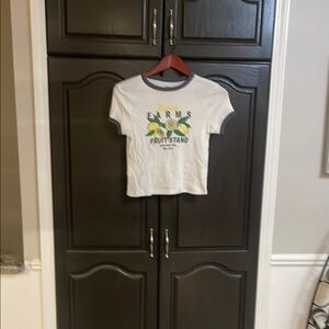 Stylish White and Green Crop Top